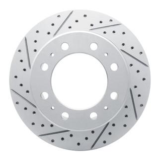 R1 09-25 Dodge Ram 4000 (Mexico) Rear Left Drilled & Slotted Geo-Carbon Rotor