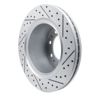 R1 09-25 Dodge Ram 4000 (Mexico) Rear Left Drilled & Slotted Geo-Carbon Rotor