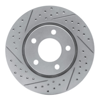 R1 01-07 Chrysler Town & Country Front Left Drilled & Slotted Geo-Carbon Rotor