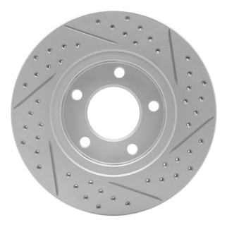R1 01-07 Chrysler Town & Country Front Left Drilled & Slotted Geo-Carbon Rotor