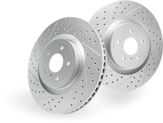 R1 04-24 American Coach American Allegiance Rear Left/Front Left Drill & Slot Geo-Carbon Rotor