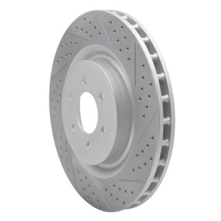 R1 03-17 Dodge Viper Rear Right Drilled & Slotted Geo-Carbon Rotor