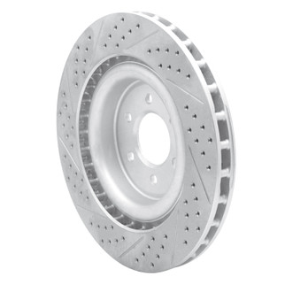 R1 03-17 Dodge Viper Rear Right Drilled & Slotted Geo-Carbon Rotor