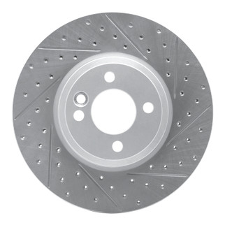 R1 02-06 Mini Cooper (Excl Clubman Front Right Drilled & Slotted Geo-Carbon Rotor