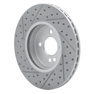 R1 02-06 Mini Cooper (Excl Clubman Front Right Drilled & Slotted Geo-Carbon Rotor