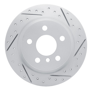R1 14-25 BMW I3 Rear Right Drilled & Slotted Geo-Carbon Rotor
