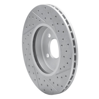 R1 02-06 Mini Cooper (Excl Clubman Front Left Drilled & Slotted Geo-Carbon Rotor