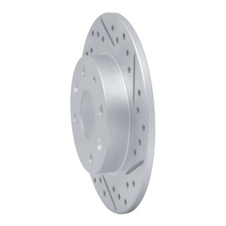 R1 90-93 Mazda Miata Rear Right Drilled & Slotted Geo-Carbon Rotor