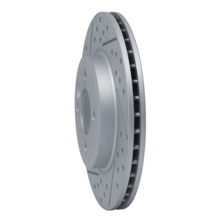 R1 02-08 Mini Cooper (Excl Clubman Front Left Drilled & Slotted Geo-Carbon Rotor