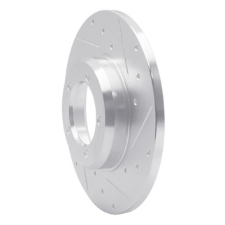 R1 75-83 Toyota Pickup Front Right Drilled & Slotted Silver Brake Rotor