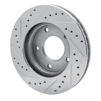 R1 69-78 Cadillac Eldorado Front Right Rear Right Drilled & Slotted Silver Brake Rotor