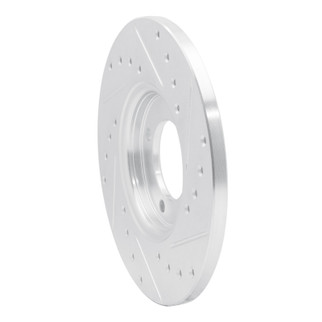 R1 63-86 Ford Cortina Front Left Drilled & Slotted Silver Brake Rotor