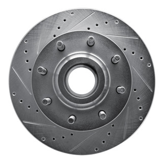 R1 06-12 Ford F-250 2WD (Super Duty) Front Left Drilled & Slotted Silver Brake Rotor