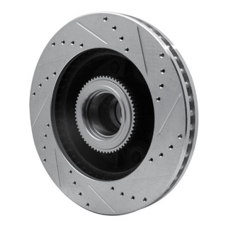 R1 06-12 Ford F-250 2WD (Super Duty) Front Left Drilled & Slotted Silver Brake Rotor