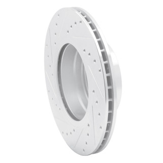 R1 04-10 BMW 525I (USA/Canada) Front Right Drilled & Slotted Silver Brake Rotor