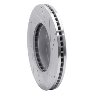 R1 15-19 Subaru Legacy Front Left Drilled & Slotted Silver Brake Rotor