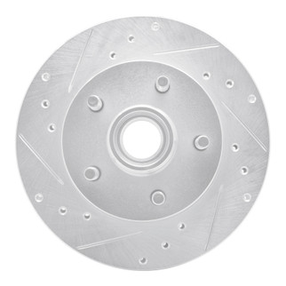 R1 95-97 Ford Ranger (USA/Canada) Front Left Drilled & Slotted Silver Brake Rotor