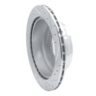 R1 92-04 Acura SLX Rear Left Drilled & Slotted Silver Brake Rotor