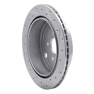 R1 10-25 Scion FR-S Rear Left Drilled & Slotted Silver Brake Rotor