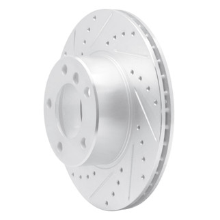 R1 96-03 BMW 525I (USA/Canada) Front Left Drilled & Slotted Silver Brake Rotor