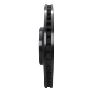 R1 10-17 Lexus LS460 Right Front Drilled & Slotted Black Brake Rotor