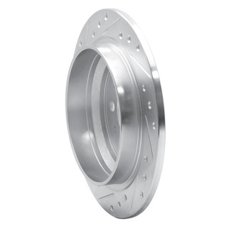 R1 98-00 Volvo V70 Rear Right Drilled & Slotted Silver Brake Rotor