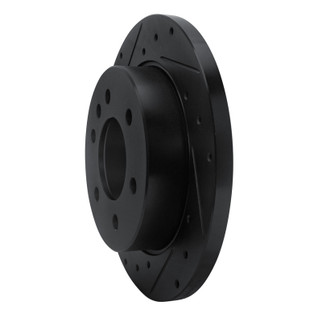 R1 19-25 Freightliner SprintER 1500 Rear Left Drilled & Slotted Black Brake Rotor