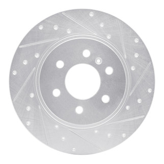 R1 06-06 Buick TERRAZA Rear Right Drilled & Slotted Silver Brake Rotor