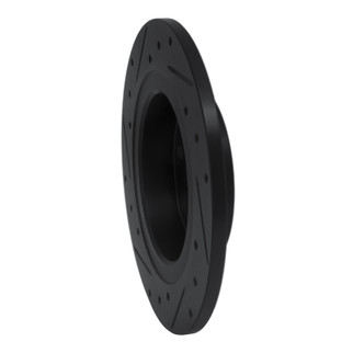 R1 03-11 Cadillac BLS (Mexico) Rear Right Drilled & Slotted Black Brake Rotor