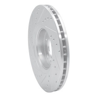 R1 03-11 Cadillac BLS (Mexico) Front Right Drilled & Slotted Silver Brake Rotor