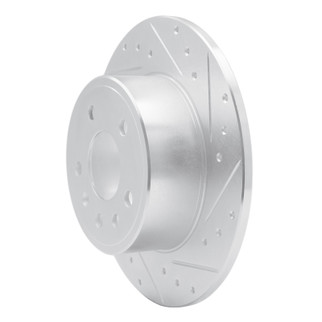 R1 97-08 Chevrolet ASTRA (Mexico) Rear Right Drilled & Slotted Silver Brake Rotor