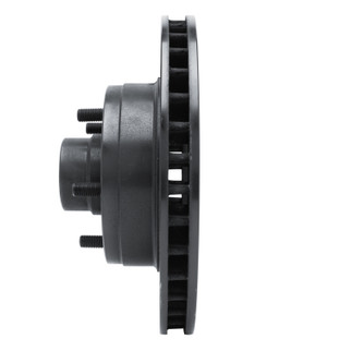 R1 73-73 Ford Gran Torino Front Left Drilled & Slotted Black Brake Rotor