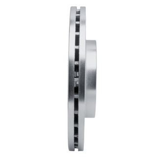 R1 91-94 Nissan NX Front Right Drilled & Slotted Silver Brake Rotor