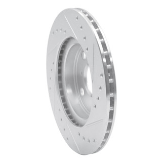 R1 92-95 Toyota Paseo Front Left Drilled & Slotted Silver Brake Rotor
