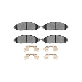 R1 16-22 Nissan NP300 Frontier (Mexico) Front Semi Met Pads & Hardware Kit