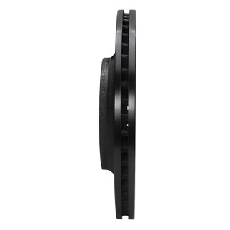 R1 87-93 Saab 900 Front Right Drilled & Slotted Black Brake Rotor