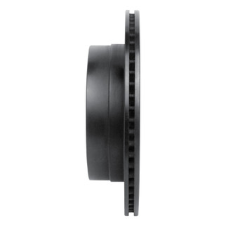 R1 07-15 Chevrolet Captiva Rear Right Drilled & Slotted Black Brake Rotor