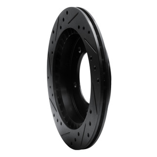 R1 91-98 Chevrolet Tracker Front Right Drilled & Slotted Black Brake Rotor