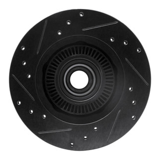 R1 95-97 Ford Ranger (USA/Canada) Front Right Drilled & Slotted Black Brake Rotor