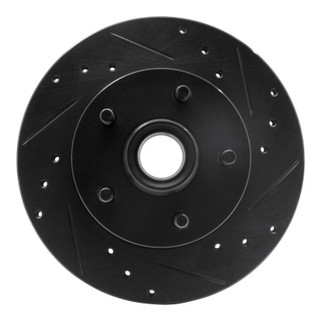 R1 95-97 Ford Ranger (USA/Canada) Front Right Drilled & Slotted Black Brake Rotor
