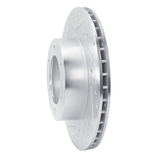 R1 95-04 Toyota 4Runner Front Left Drilled & Slotted Silver Brake Rotor