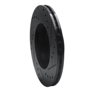 R1 90-05 Buick Skylark Front Left Drilled & Slotted Black Brake Rotor