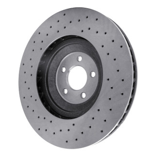 DFC 16-18 Ford Mustang Left Front Drilled Brake Rotor
