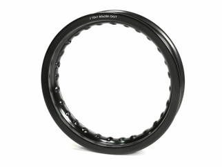Rim - Aluminum  10"x1.60"x28h Black