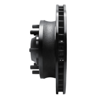 R1 71-95 Chevrolet C20 Pickup Front Right Drilled & Slotted Black Brake Rotor
