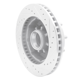 R1 71-95 Chevrolet C20 Suburban Front Left Drilled & Slotted Silver Brake Rotor