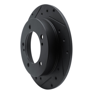 R1 83-98 Chevrolet Tracker Front Left Drilled & Slotted Black Brake Rotor