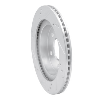 R1 93-97 Chevrolet Camaro Rear Right Drilled & Slotted Silver Brake Rotor