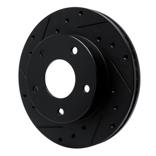 R1 82-88 Chevrolet Camaro Rear Left Drilled & Slotted Black Brake Rotor