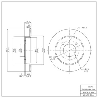 DFC 97-06 Hyundai Tiburon Rear Brake Rotor